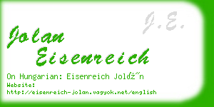 jolan eisenreich business card